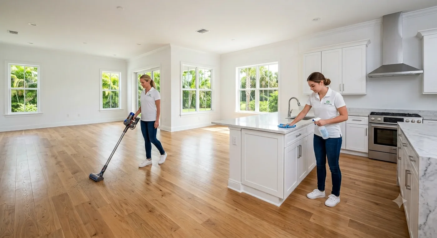 Professional move-out cleaning of an empty home in Sarasota, FL