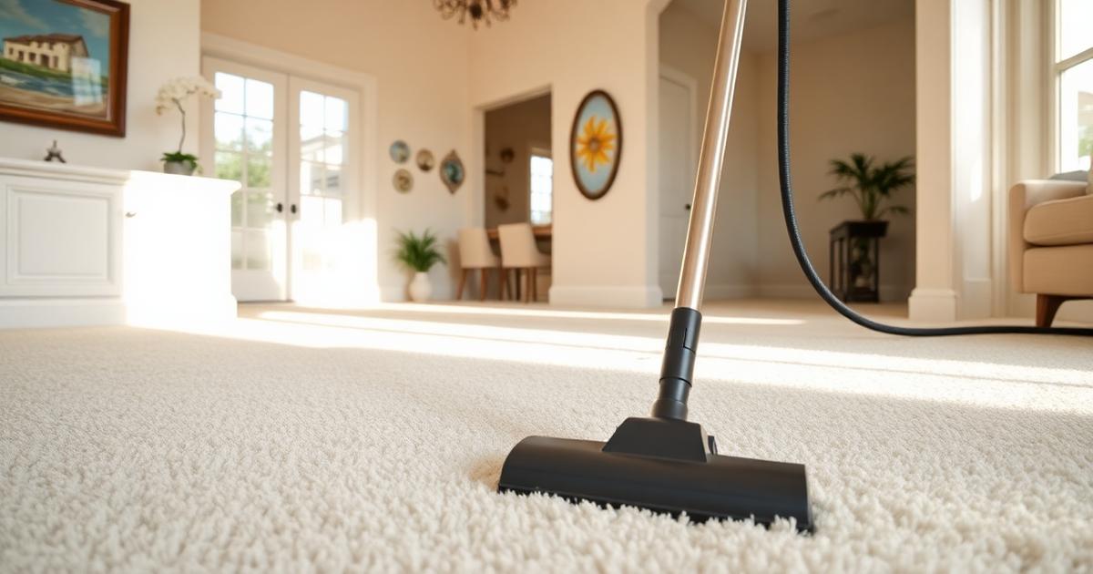 Carpet extraction in a pet-friendly Sarasota vacation rental